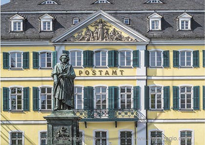 Ansichtskarte; Postkarte; Grusskarte; Klappkarte; Bonn