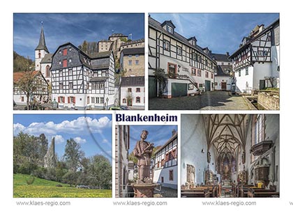Postkarte, Ansichtskarte, Grusskarte, aktuell, neu, Standardformat, Blankenheim