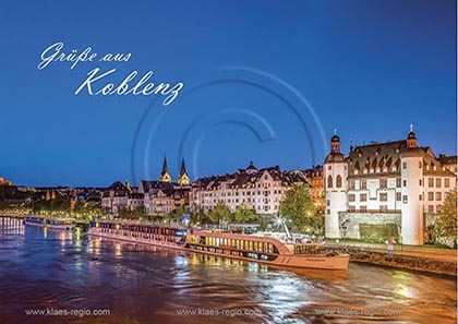 Postkarte, Ansichtskarte, Grusskarte, aktuell, neu, Standardformat, Koblenz